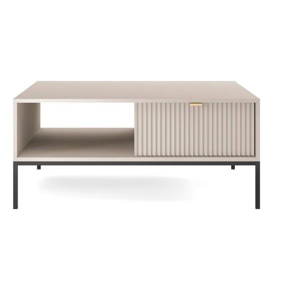 Luxusný konferenčný stolík NOVA L104, čierna/labrador