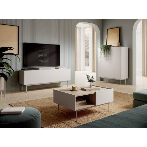 Konferenčný stolík čierny COLOR L-97, cashmere