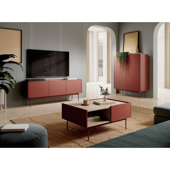 Konferenčný stolík čierny COLOR L-97, cashmere