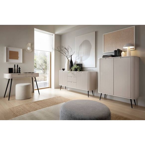 Toaletný stolík ZOVA T-103, čierna/cashmere