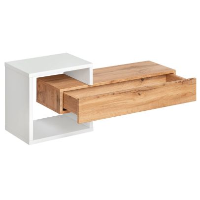 Závesná skrinka EASY TYP 03, dub wotan/biely mat 2