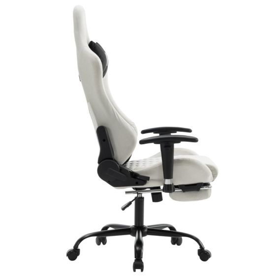 Kancelárske/herné kreslo, biela/čierna, PAPIBAS
