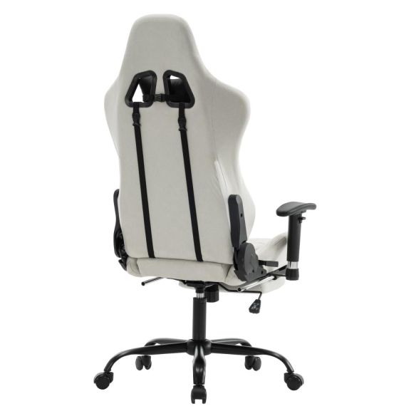 Kancelárske/herné kreslo, biela/čierna, PAPIBAS