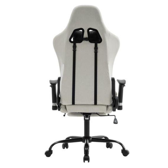 Kancelárske/herné kreslo, biela/čierna, PAPIBAS