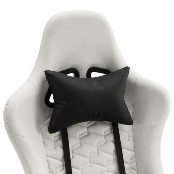 Kancelárske/herné kreslo, biela/čierna, PAPIBAS