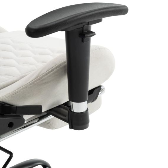 Kancelárske/herné kreslo, biela/čierna, PAPIBAS