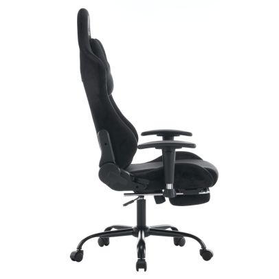 Kancelárske/herné kreslo, čierna Velvet látka, SALOP 2