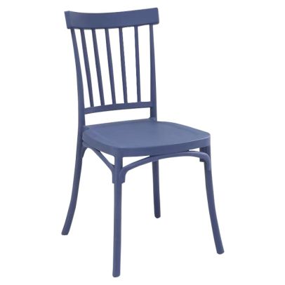 Stohovateľná stolička, modrá, SAZEN