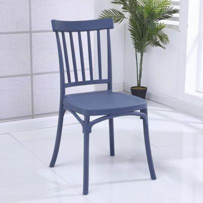 Stohovateľná stolička, modrá, SAZEN 2