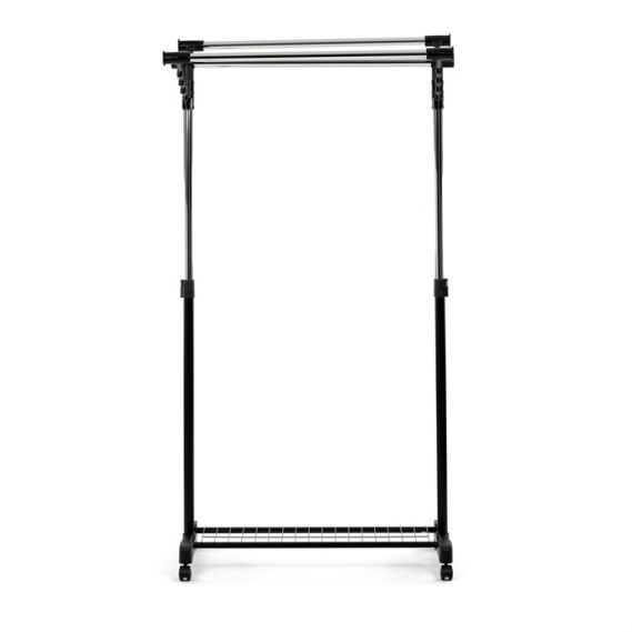 Stojan na šaty, kov, čierna, 84521 BK