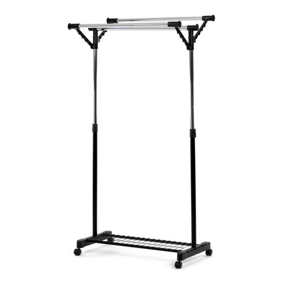 Stojan na šaty, kov, čierna, 84521 BK