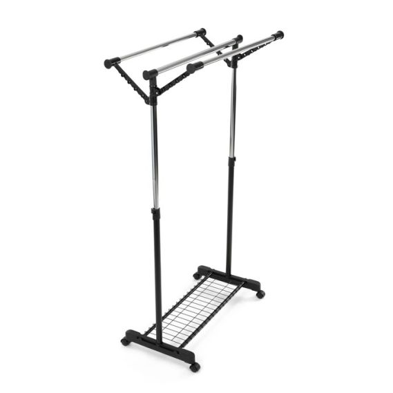 Stojan na šaty, kov, čierna, 84521 BK