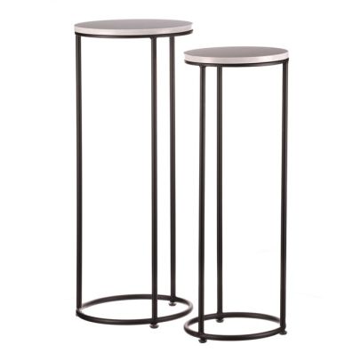 Stojan na kvety - kov, bridlicová doska, cena za sadu 2 ks 2