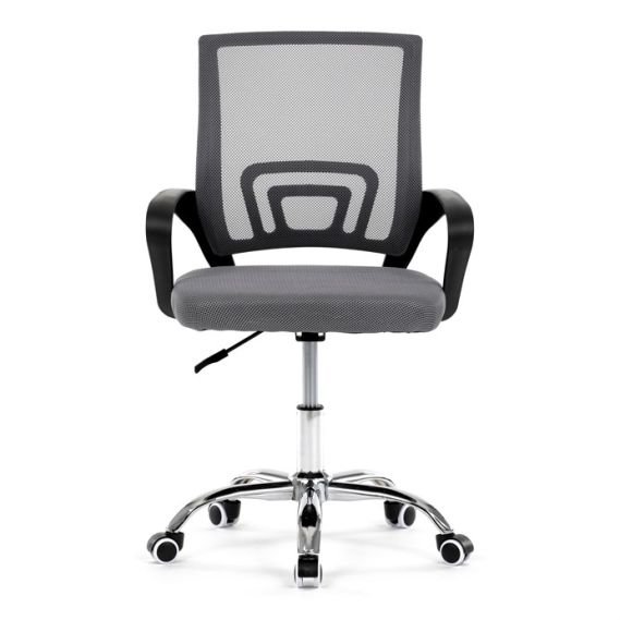 Detská stolička, hojdací mechanizmus, šedá sieťovina, KA-L103 GREY