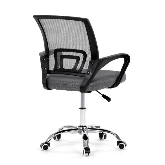 Detská stolička, hojdací mechanizmus, šedá sieťovina, KA-L103 GREY