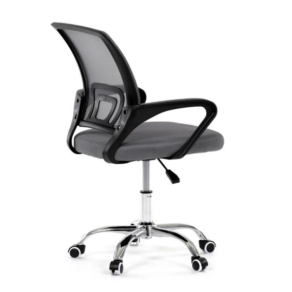 Detská stolička, hojdací mechanizmus, šedá sieťovina, KA-L103 GREY