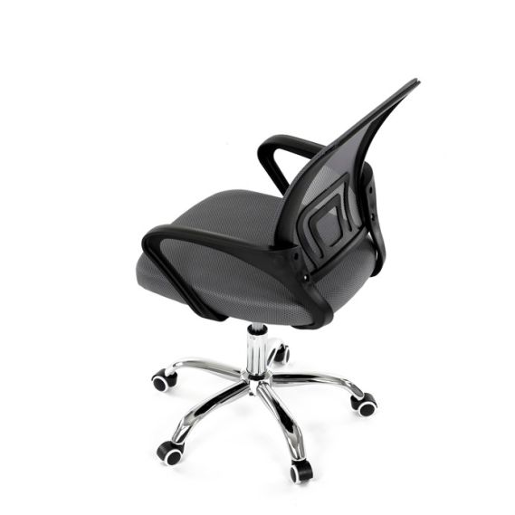 Detská stolička, hojdací mechanizmus, šedá sieťovina, KA-L103 GREY