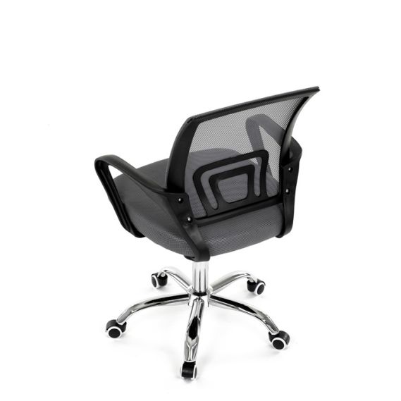 Detská stolička, hojdací mechanizmus, šedá sieťovina, KA-L103 GREY