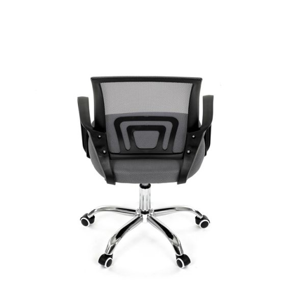 Detská stolička, hojdací mechanizmus, šedá sieťovina, KA-L103 GREY