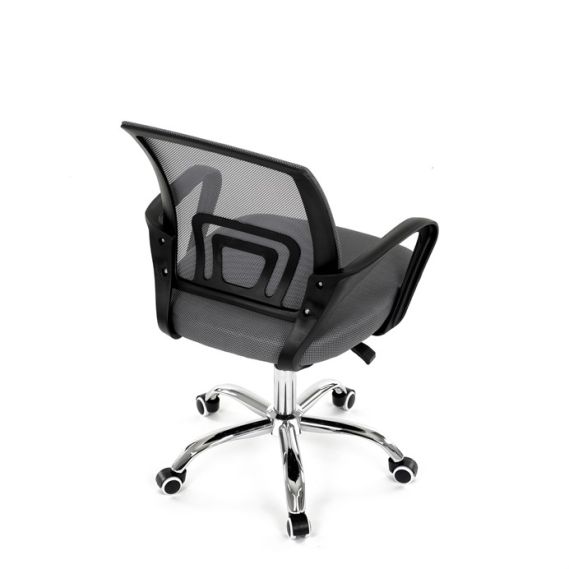 Detská stolička, hojdací mechanizmus, šedá sieťovina, KA-L103 GREY