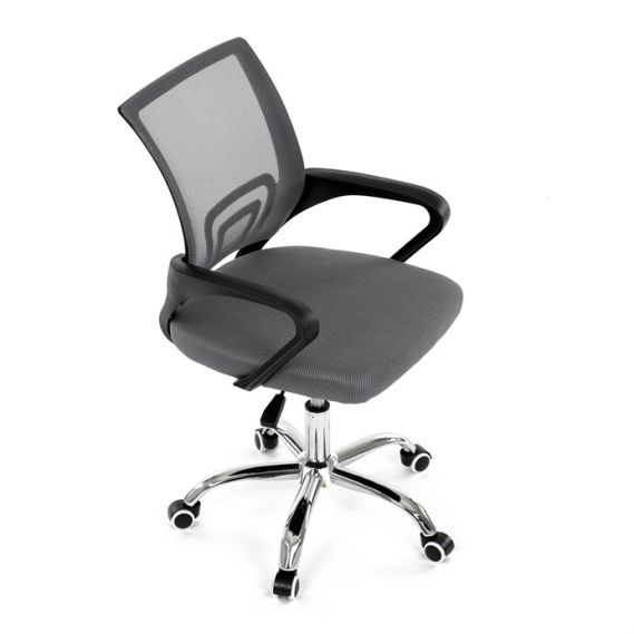 Detská stolička, hojdací mechanizmus, šedá sieťovina, KA-L103 GREY