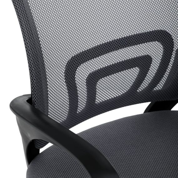 Detská stolička, hojdací mechanizmus, šedá sieťovina, KA-L103 GREY