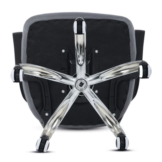 Detská stolička, hojdací mechanizmus, šedá sieťovina, KA-L103 GREY