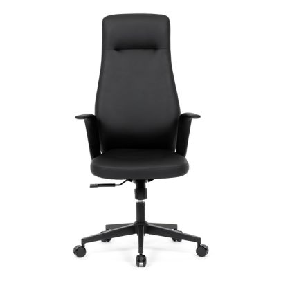 Kancelárske kreslo, hojdací mechanizmus, čierna ekokoža, KA-T8325 BK 2