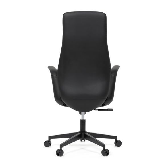 Kancelárske kreslo, hojdací mechanizmus, čierna ekokoža, KA-T8325 BK