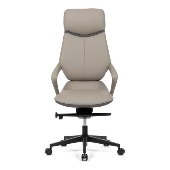 Kancelárske kreslo, synchrónny mechanizmus, šedá ekokoža, KA-T8426 GREY