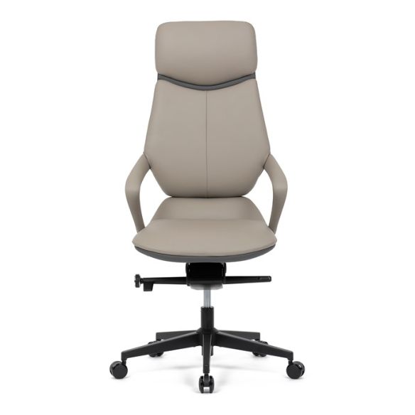 Kancelárske kreslo, synchrónny mechanizmus, šedá ekokoža, KA-T8426 GREY