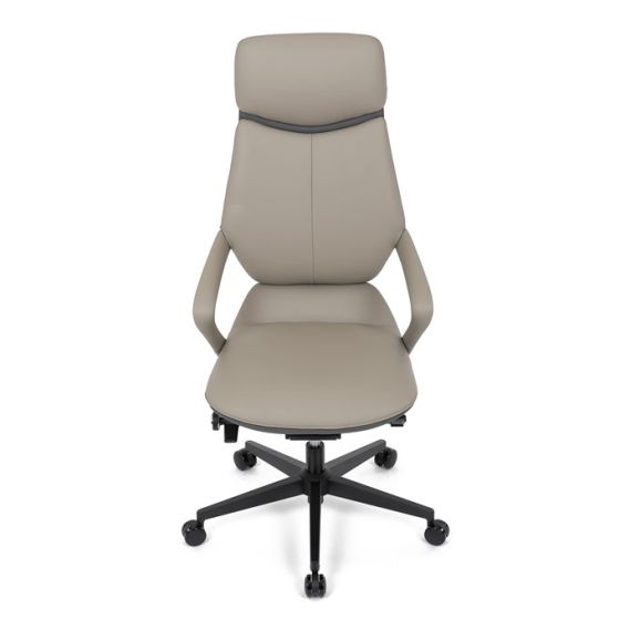 Kancelárske kreslo, synchrónny mechanizmus, šedá ekokoža, KA-T8426 GREY