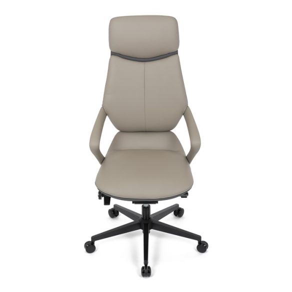Kancelárske kreslo, synchrónny mechanizmus, šedá ekokoža, KA-T8426 GREY