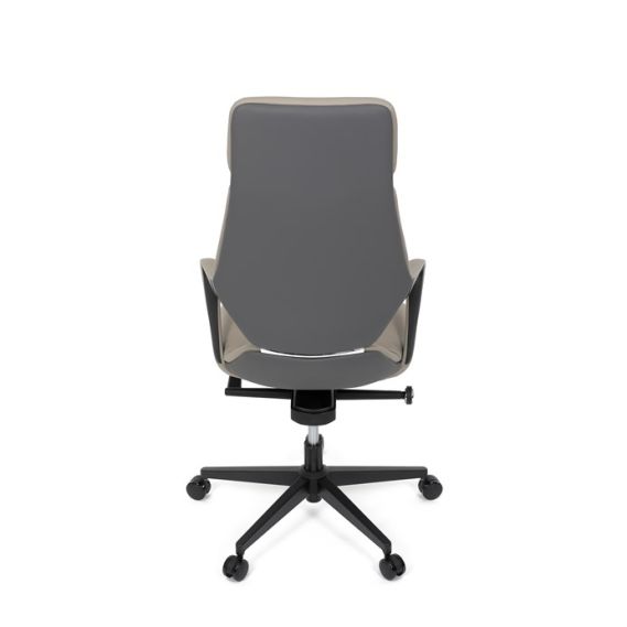 Kancelárske kreslo, synchrónny mechanizmus, šedá ekokoža, KA-T8426 GREY