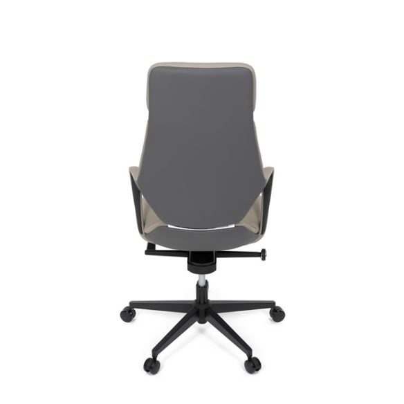 Kancelárske kreslo, synchrónny mechanizmus, šedá ekokoža, KA-T8426 GREY