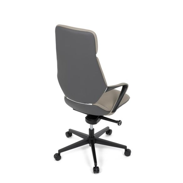 Kancelárske kreslo, synchrónny mechanizmus, šedá ekokoža, KA-T8426 GREY