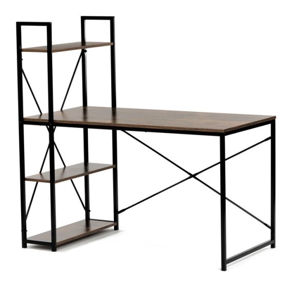 Pracovný stôl 120x60cm, mdf, hnedá, GD-520 OLW