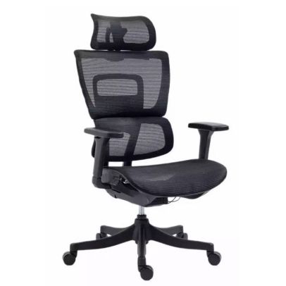 Kancelárska stolička WINNER BLACK, čierna/čierna