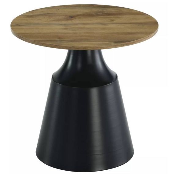 Set konferenčných stolíkov ITAKA BLACK, čierny mat/dub artisan