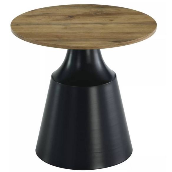 Set konferenčných stolíkov ITAKA BLACK, čierny mat/dub artisan