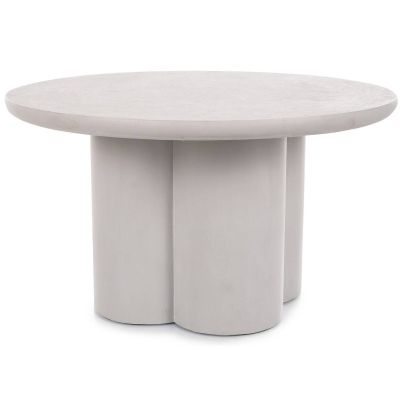 Konferenčný stolík okrúhly ROSALIA, svetlosivá matná mikrocement