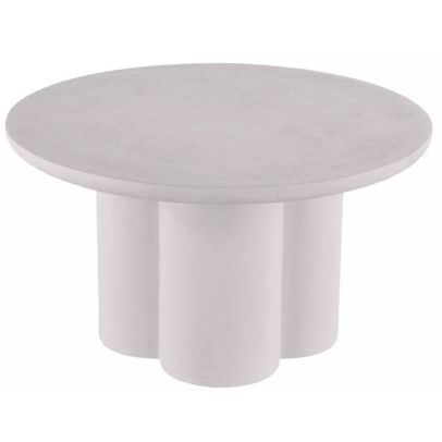 Konferenčný stolík okrúhly ROSALIA, svetlosivá matná mikrocement 2