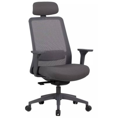 Kancelárska stolička Q-718H, sivá