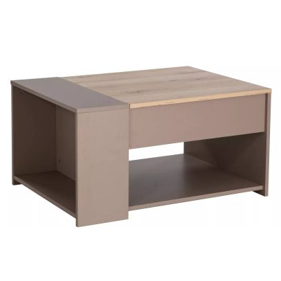Konferenčný stolík DROP, béžová/dub alpský