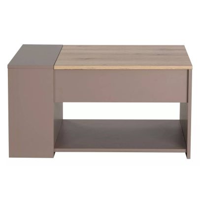 Konferenčný stolík DROP, béžová/dub alpský 2