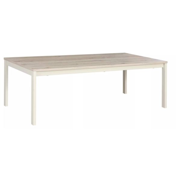 Konferenčný stolík FROST L1, off white/dub alpský