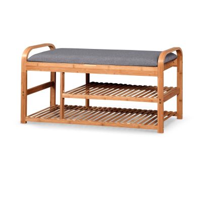 Botník s lavicou ST-13, natural/sivá