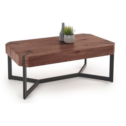 Konferenčný stolík LAVIDA, čierna/orech