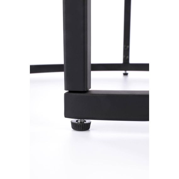 Set konferenčných stolíkov OREO, čierna/orech