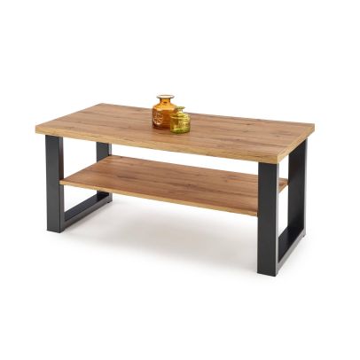 Konferenčný stolík VENOM U, čierna/dub wotan